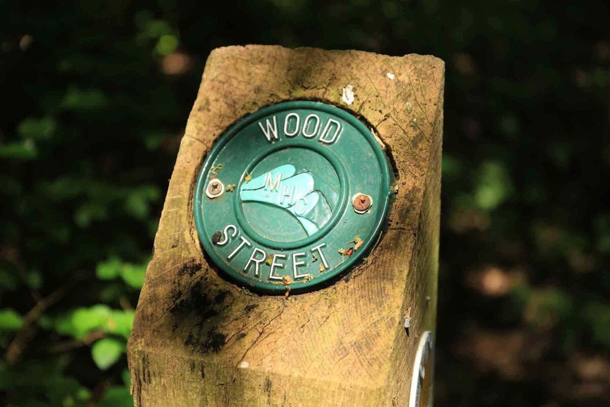 Wood Street Sign