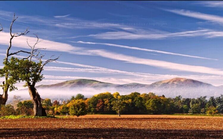 Malvern Hills in Autumn with mist by Jan Sedlacek