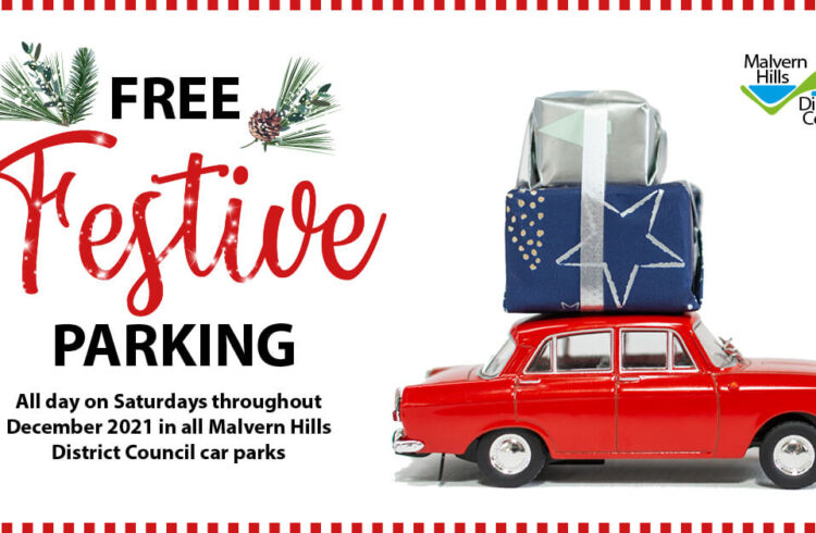 Advert for free festive parking