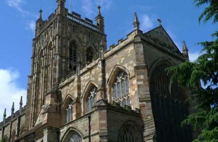 Exterior of The Great Malvern Priory