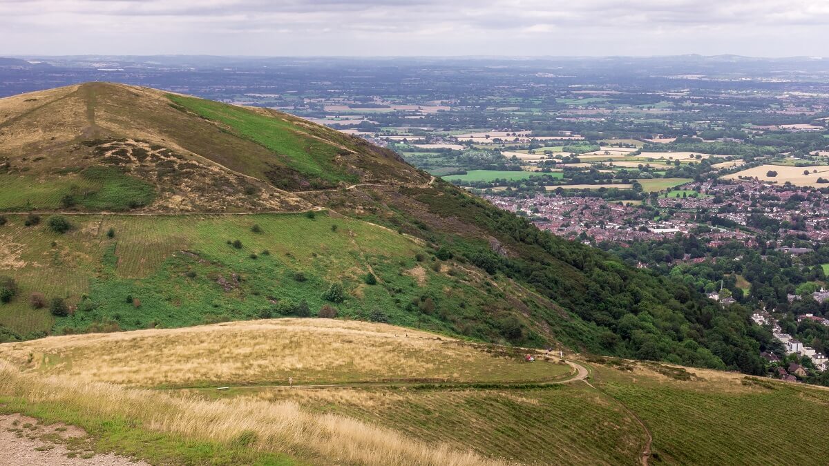 View of North Hill from Worcestershire Beacon