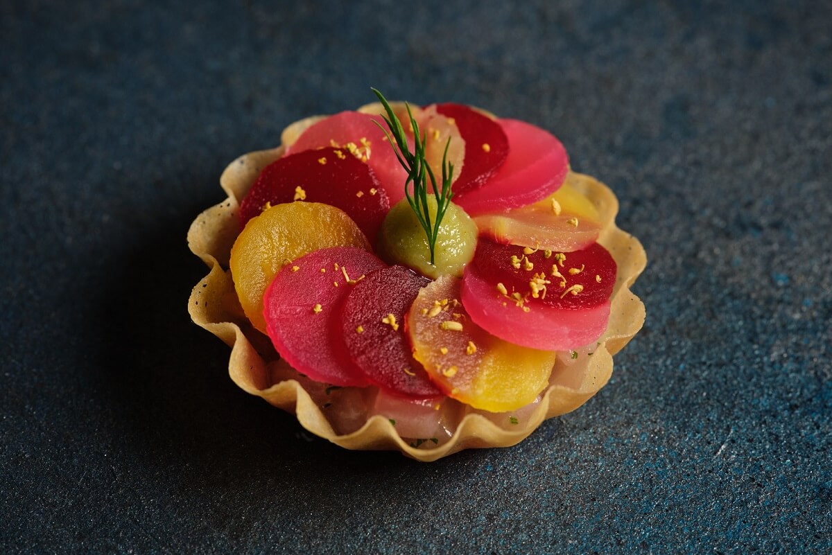 A colourful tartlet