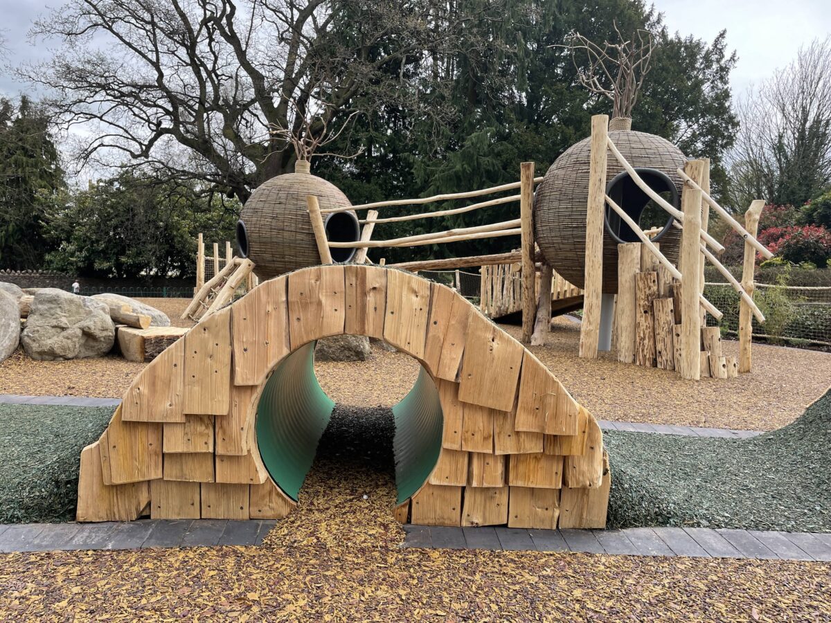 Priory Park Play Area hobbit tunnels