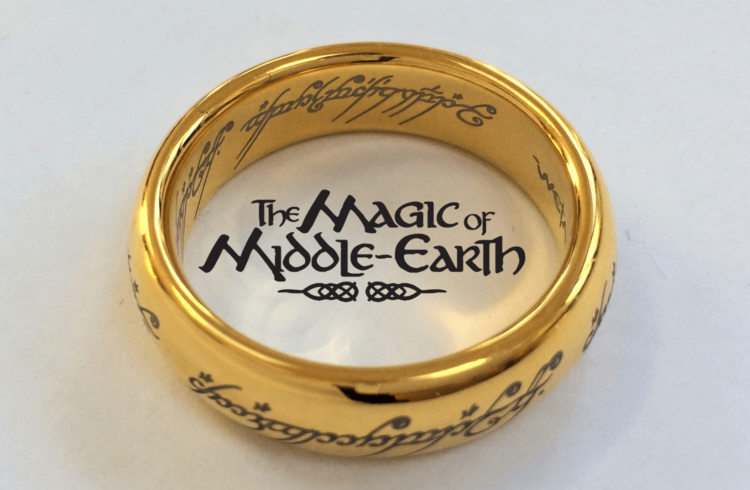 The One Ring with The Magic of Middle Earth text