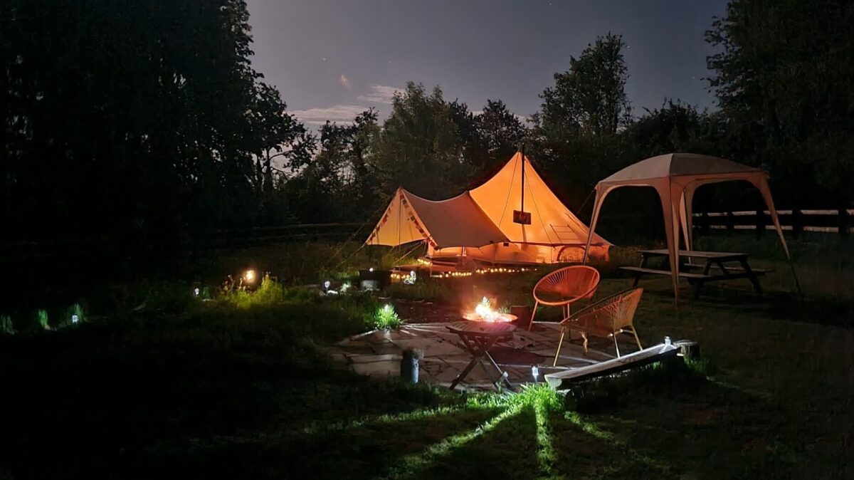 Bell Tent in the dark