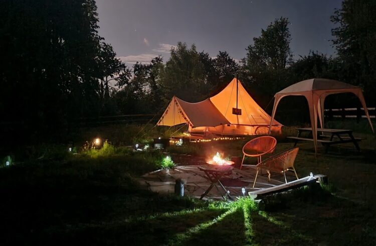 Bell Tent in the dark
