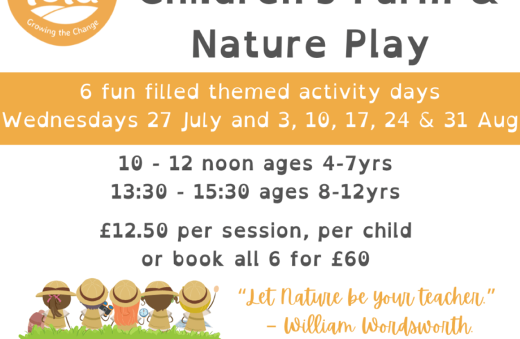 2022 Summer Holiday Children's Farm Nature Play at The Fold