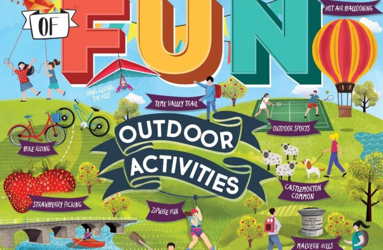Outdoor Activities Summer of Fun Graphic