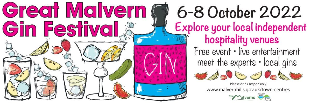 Great Malvern Gin festival Banner