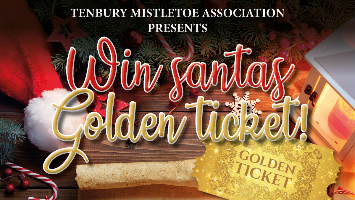 Text - Wub Santas Golden Ticket with an image of a golden ticket
