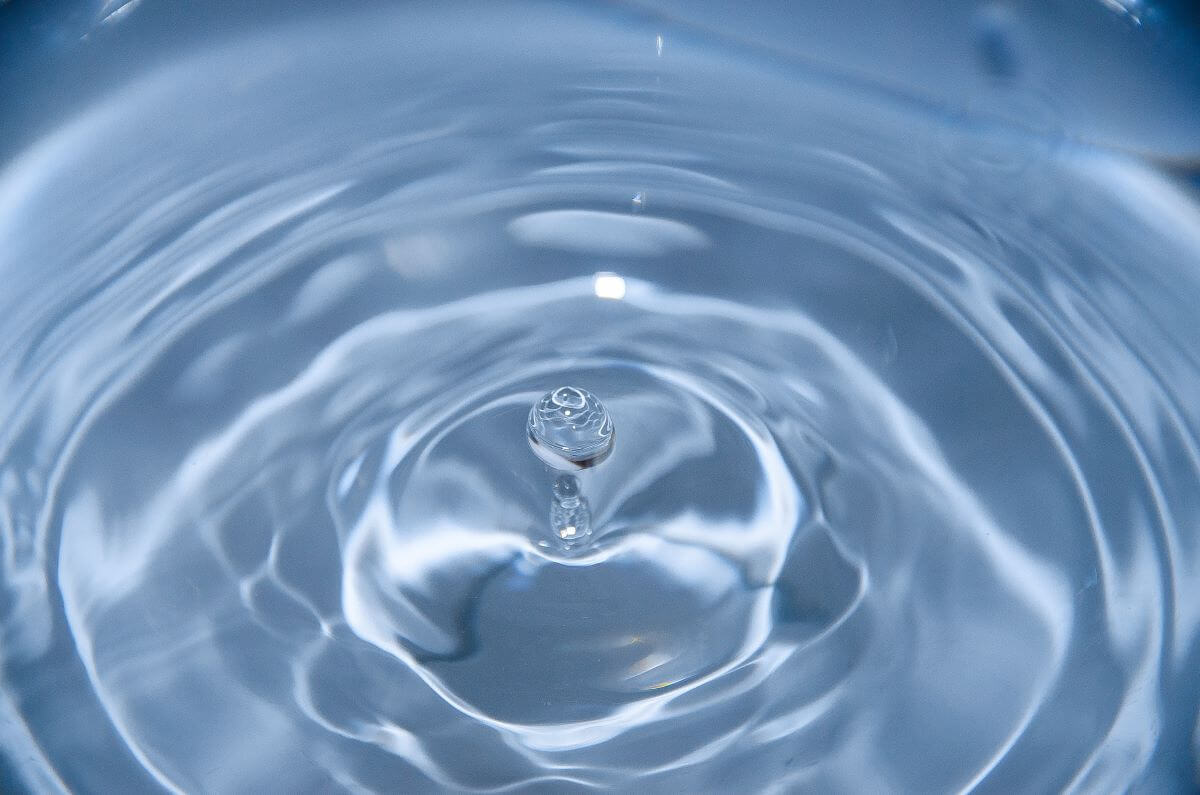 Water droplet stock image