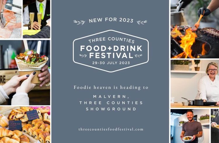 Images of food and cooking to promote the Three Counties Food and Drink Festival