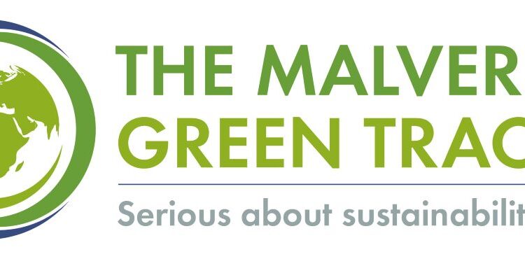 The Malverns Green Tracker Logo with a green earth graphic