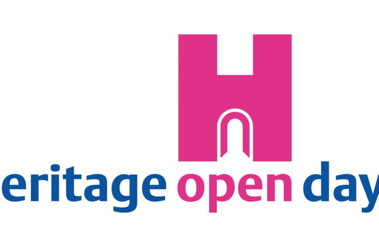 Heritage Open Days logo in blue and pink