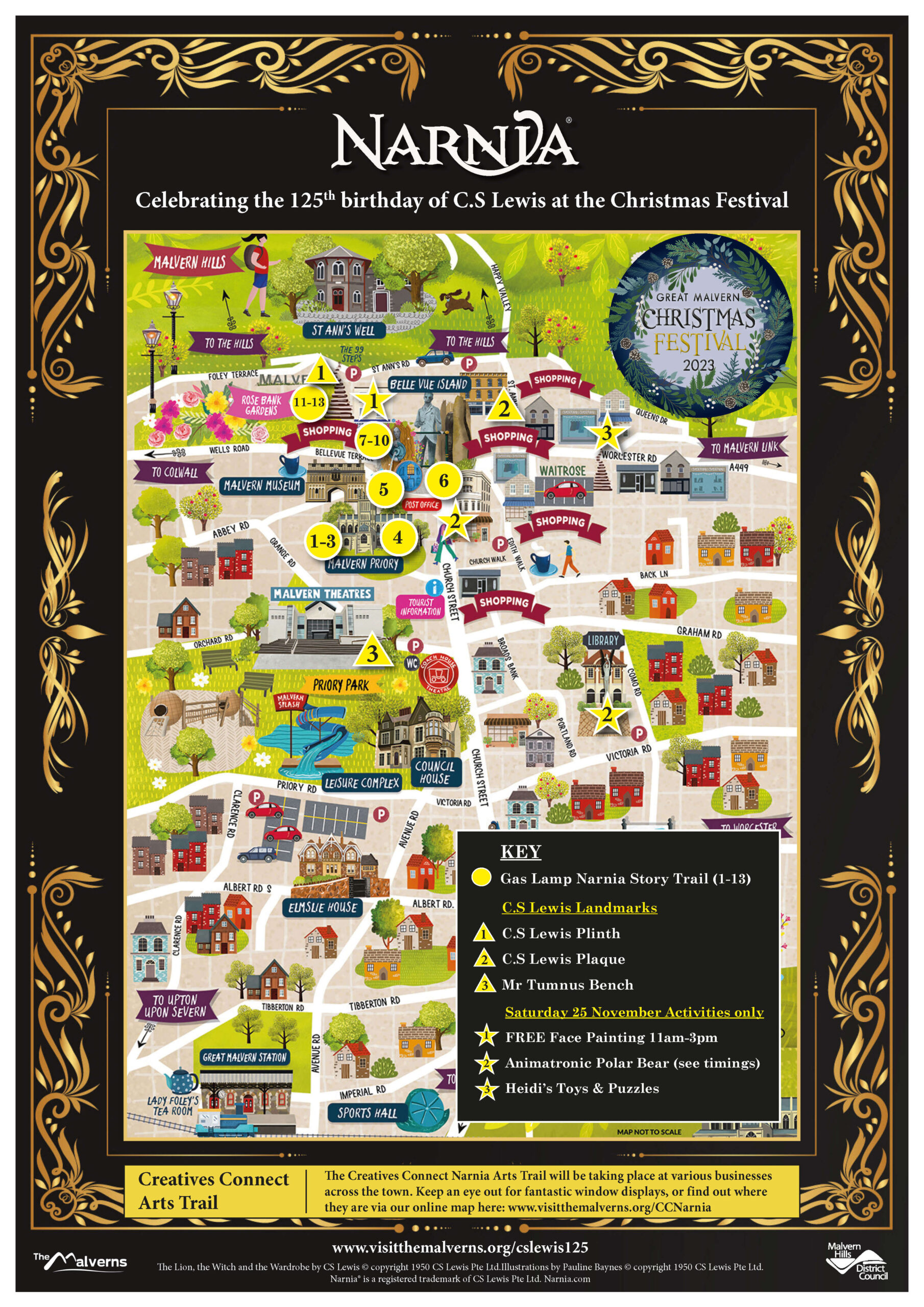 Gas Lamp Trail map