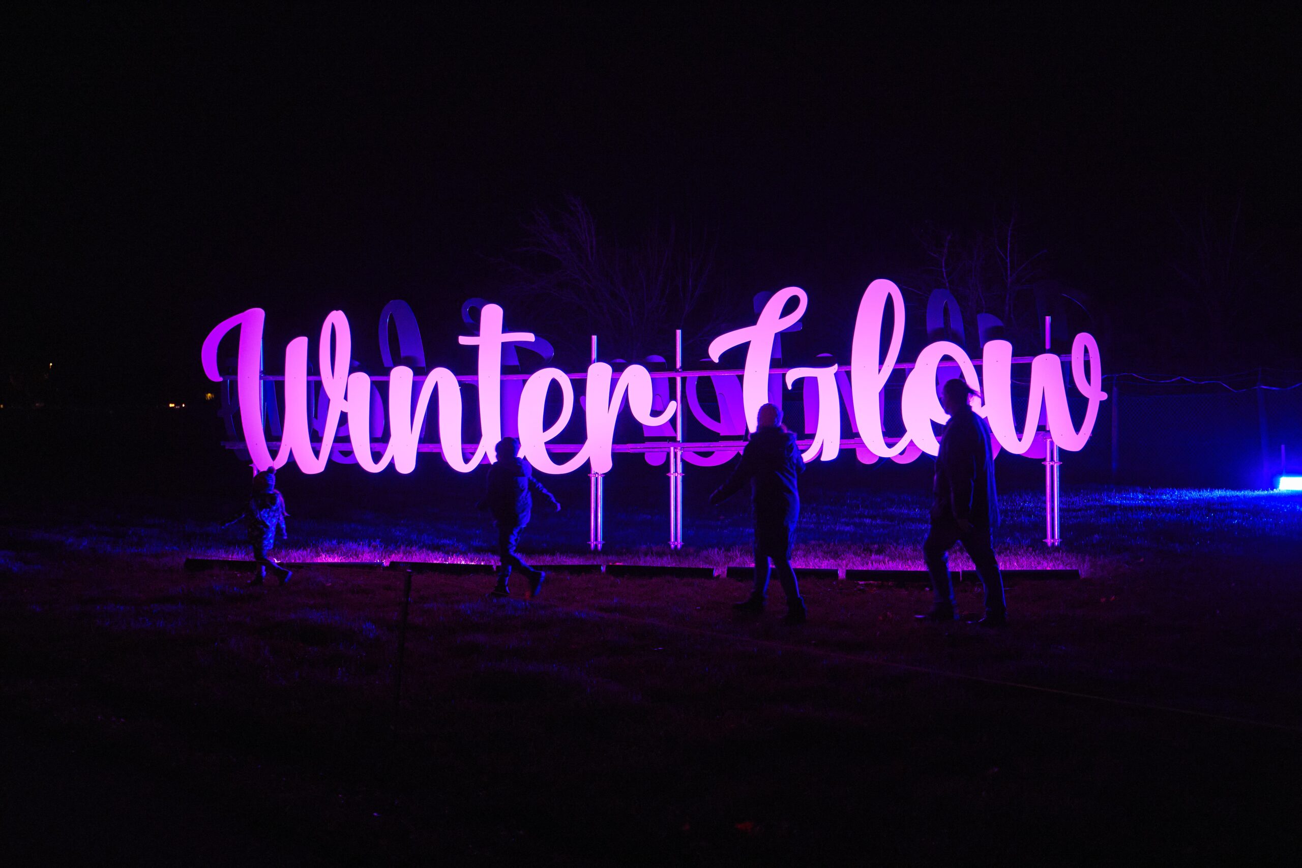 Winter glow neon lights