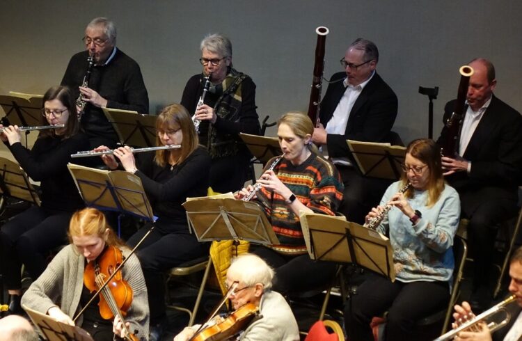 Worcester Philharmonic Orchestra performing in 2023