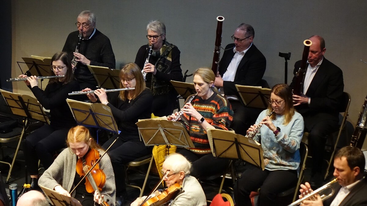 Worcester Philharmonic Orchestra performing in 2023