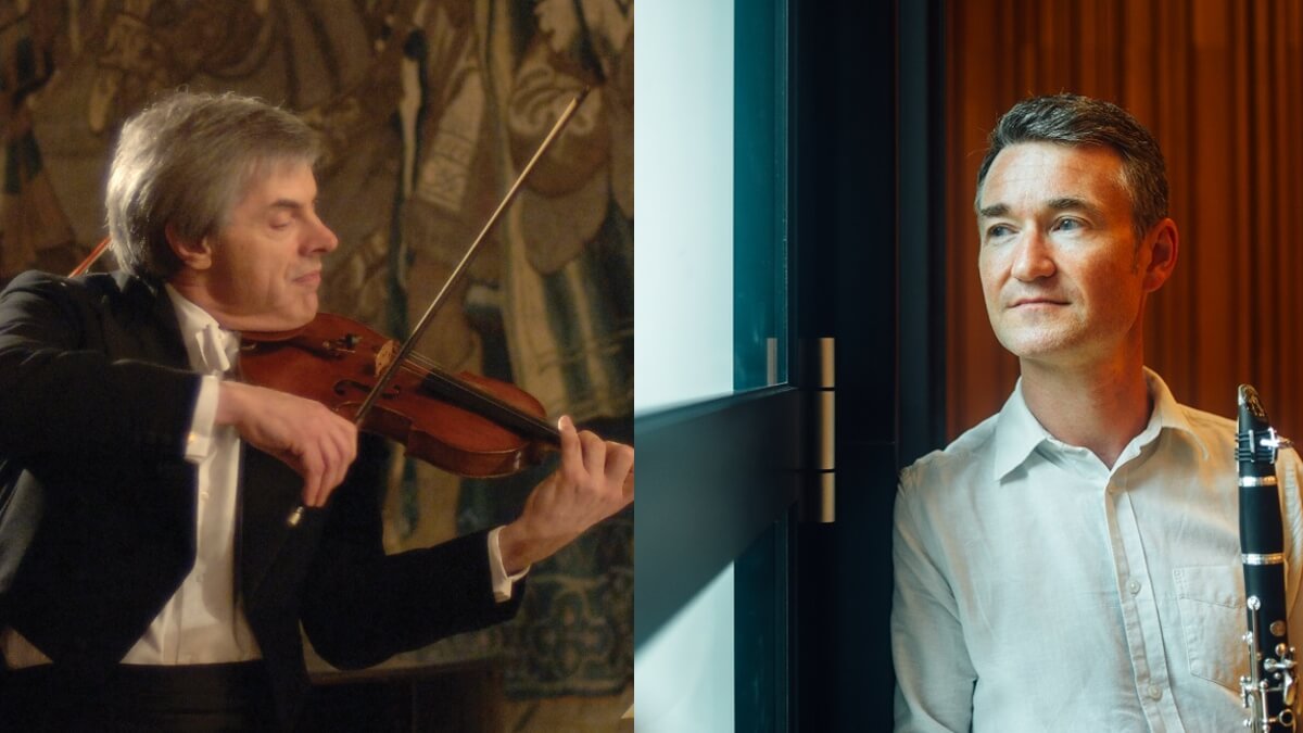 Violinist Michael Bochmann and clarinettist Robert Plane