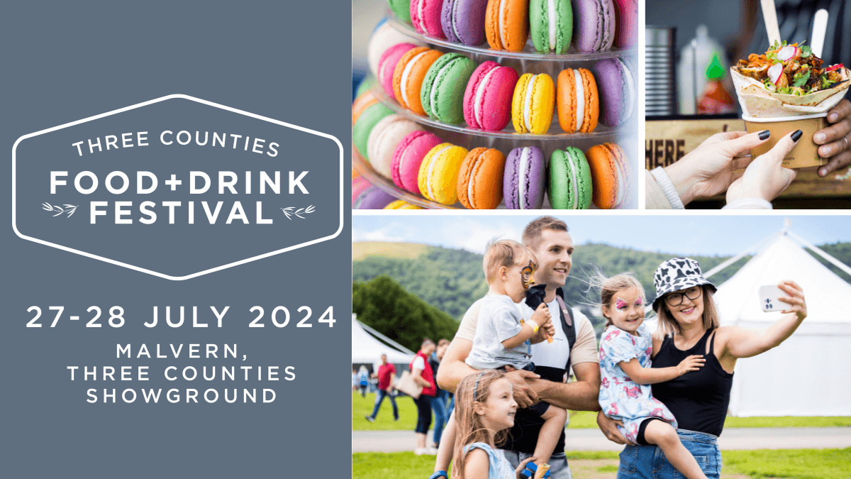 Three Counties Food and Drink Festival - macarons, street food and family photo