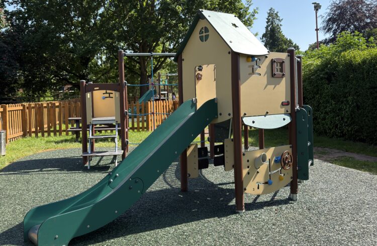 A children's play area in Tenbury Wells