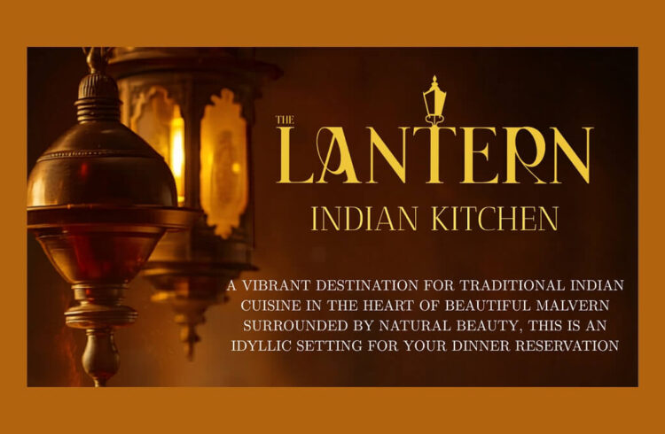 An Indian-inspired image with warm colours showing a lantern