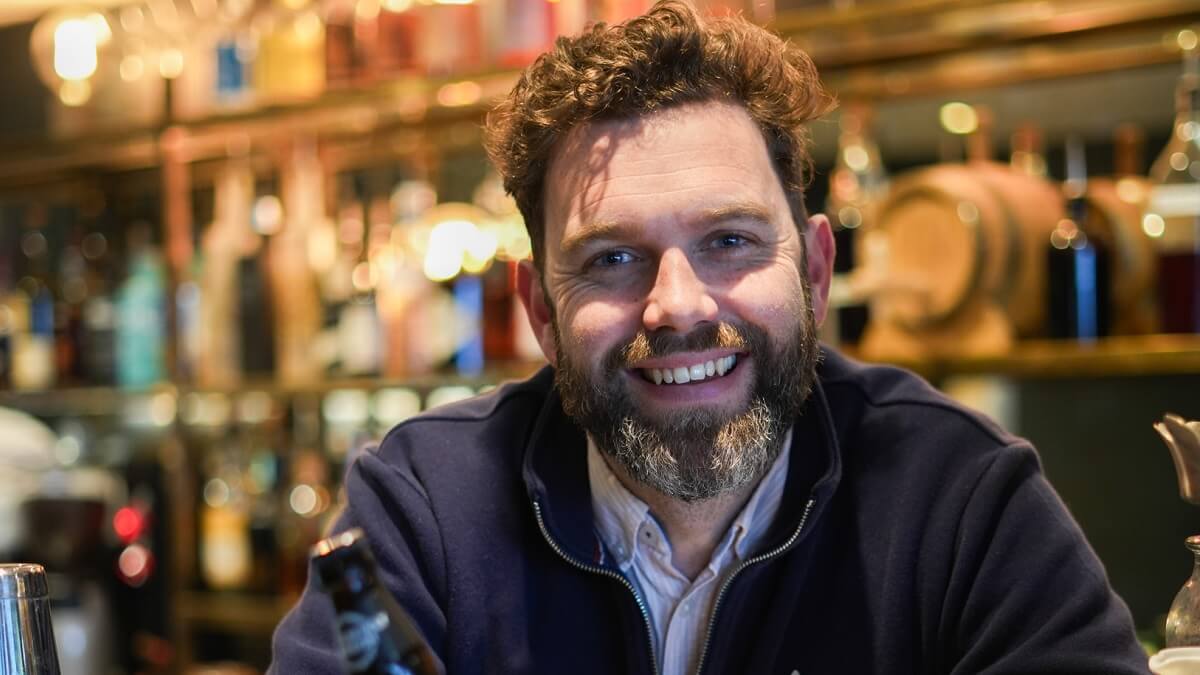 A smiling man
