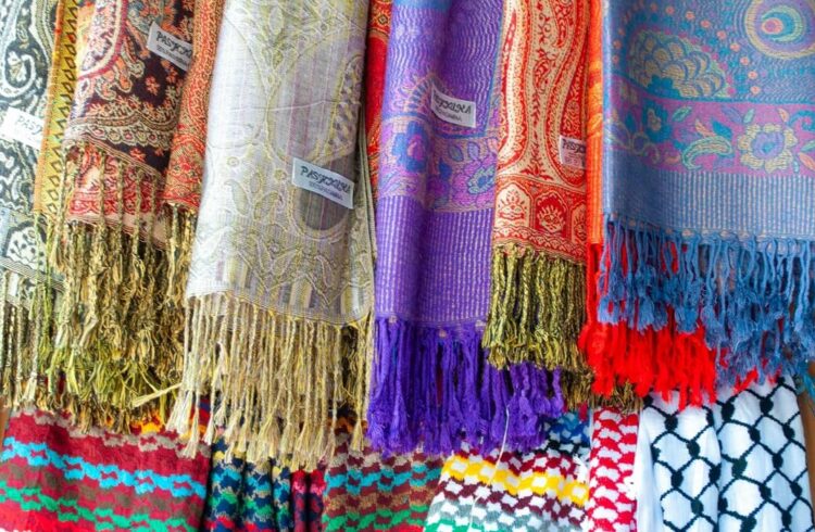 Various scarves made from brightly coloured textiles (stock image - not specifically related to event)