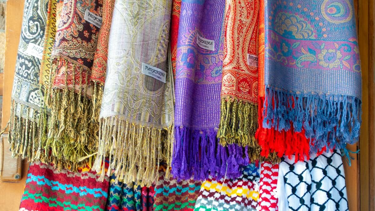 Various scarves made from brightly coloured textiles (stock image - not specifically related to event)