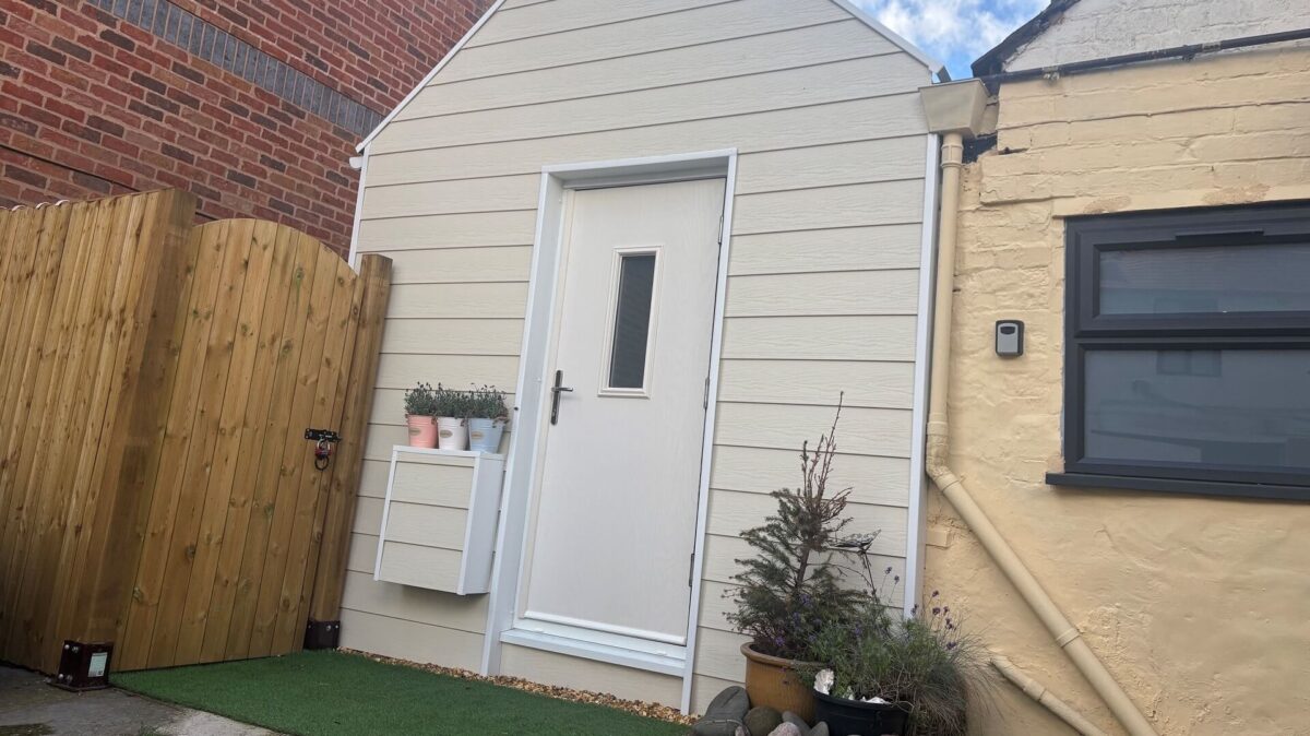 Exterior of the Beach Hut