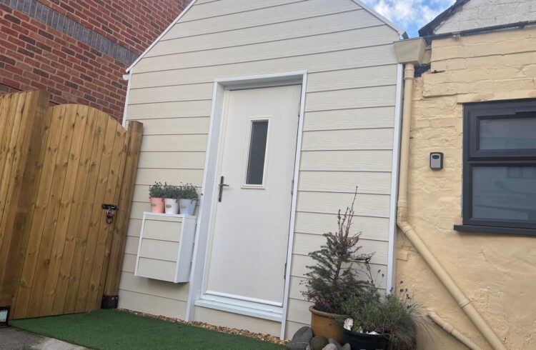 Exterior of the Beach Hut