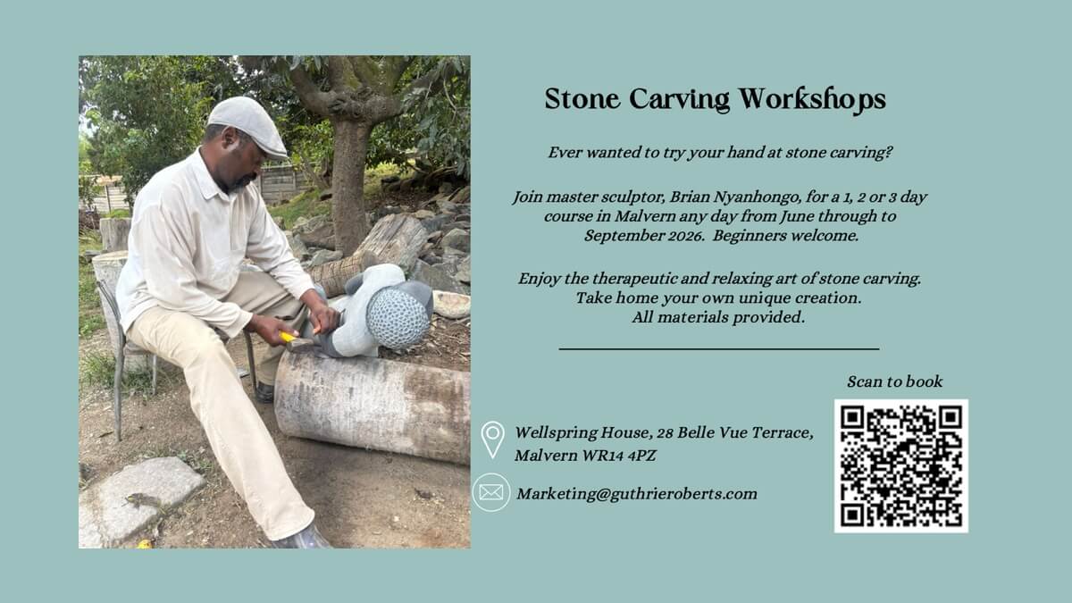 Stone carving workshops advert