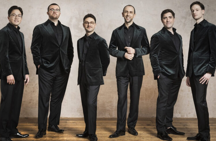 The King's Singers standing in formal dress