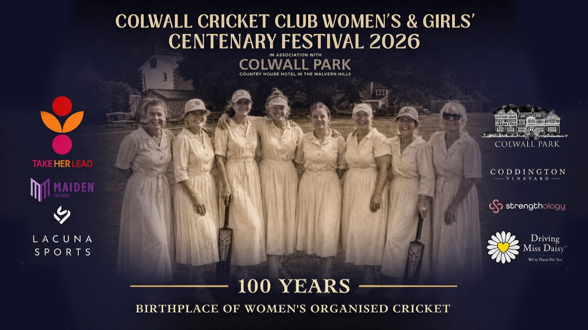 A group of female cricket players standing together