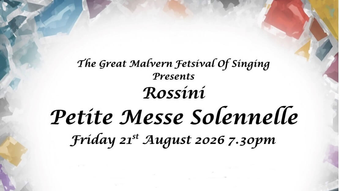 Poster for concert 3 at Great Malvern Festival of Singing
